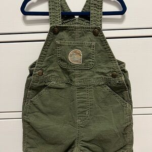 Carhartt Green Toddler (18m) Short Overalls